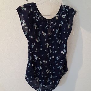 Lauren Conrad blue navy floral